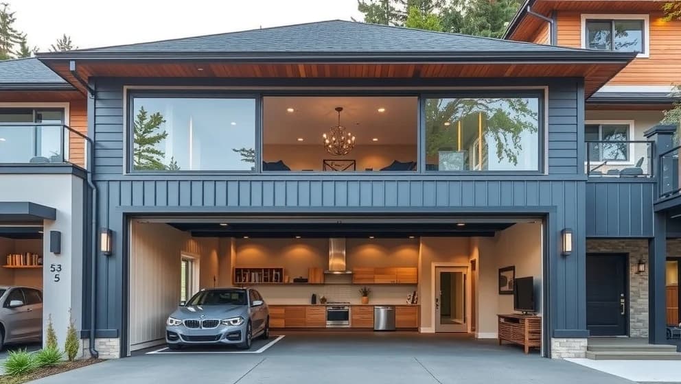 Garage med övervåning värt pengarna