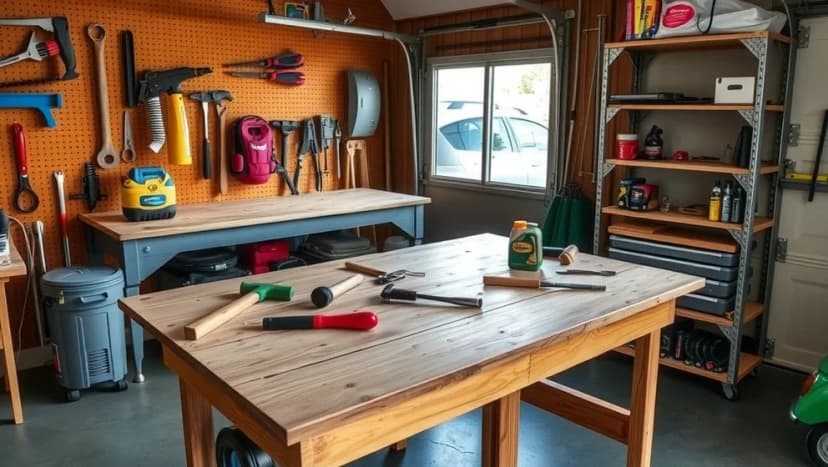 Så bygger du din egen arbetsbänk i garaget